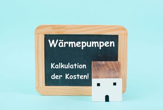 Heat pumps, calculation of the costs, german language, new building energy act, climate protection policy to reduce co2 emission, renovation house