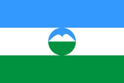 A Kabardino-Balkaria Russian Federation flag background