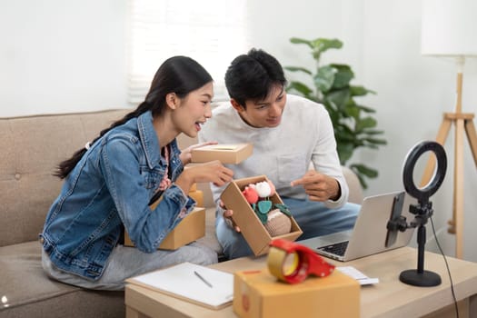While excitingly discussing the products they showcasing, the couple exemplifies the synergy of collaboration and creativity in entrepreneurship.