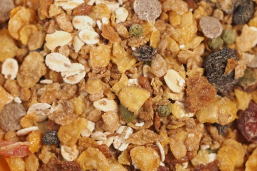 A vibrant assortment of granola and cereals captures attention.