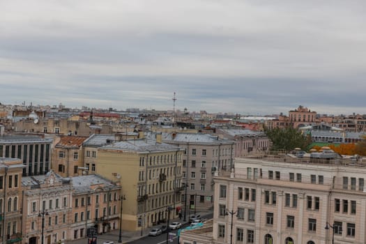 St. Petersburg, Russia, October Roofs of the Old Town
