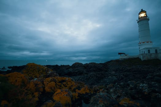 The lighthouse at the dusk - early morning - wide angle