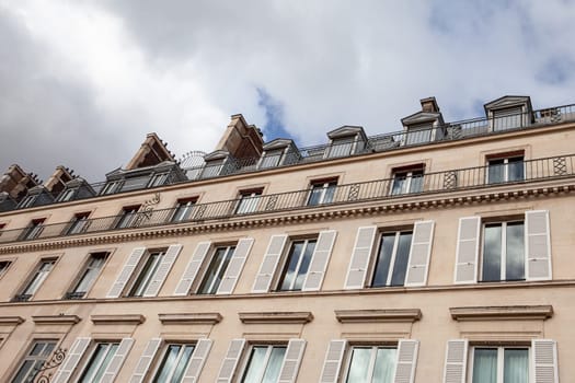 Facade of a classic Parisian building