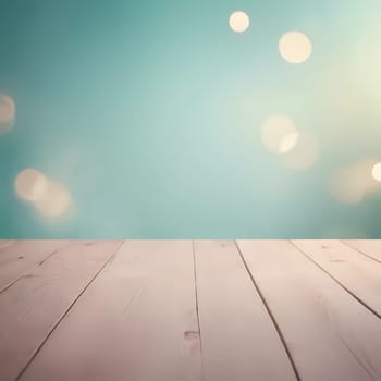 A beautiful blend of pastel hues dances in the background, with gentle bokeh lights sparkling. The rustic wooden surface offers a serene platform for artistic endeavors.