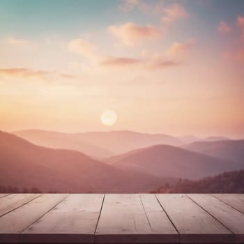 A serene view unfolds as pastel colors wash over the sky, with soft clouds drifting near the horizon. Distant hills create a peaceful silhouette against the setting sun.