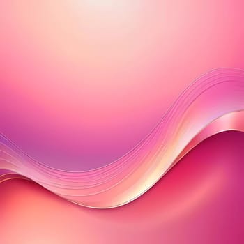 Swirling pink waves radiate across a soft background, blending shades of pastel and deeper hues. This abstract design evokes a serene yet energetic atmosphere filled with creativity.