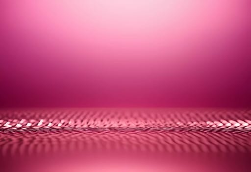 A vibrant pink abstract background features flowing waves, creating an enchanting atmosphere. The undulating patterns evoke feelings of tranquility and artistic inspiration for viewers.