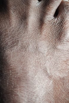 Close-up view of dry feet ,