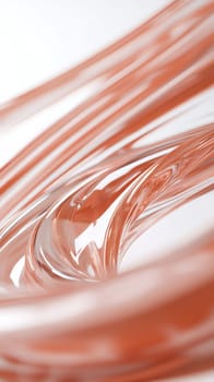 Abstract fluid motion with swirling lines in vibrant orange tones, creating a modern artistic design.