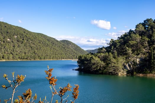 Large horizontal picture of Krka National Park,Croatia. Peace and relaxation in a natural environment. Exotic travel and tourism. Background for tourism brouchures.Europe Landscapes
