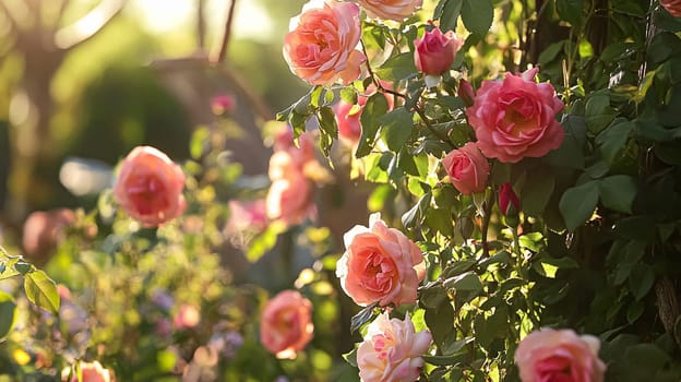 Elegant English gardens, floral arrangements, and refined interiors. Featuring lush greenery, soft textiles, and delicate furnishings, evoking charm, grace, and countryside romance