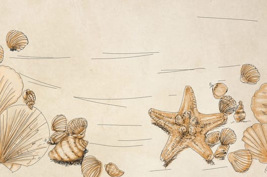hand drawn illustrations portraits, animal objects and landscapes