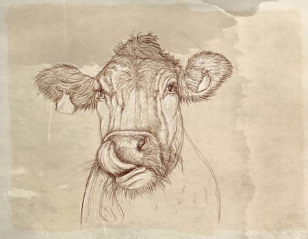 hand drawn illustrations portraits, animal objects and landscapes