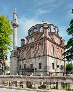 Sepsefa Mosque, aka Sepsefa Hatun Mosque, an Ottoman era mosque, built by Fatma Sepsefa Hatun in 1787, located in Ataturk Boulevard, Fatih district, Istanbul, Turkey
