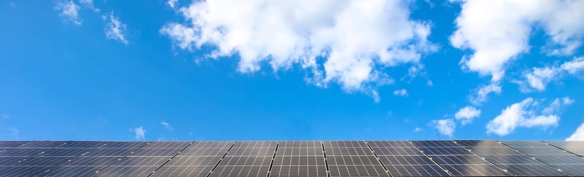 Solar panels on the roof of the house. Selective focus. nature.