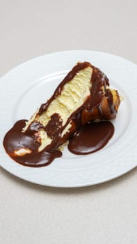 Delicious and Indulgent San Sebastian Cheesecake with Rich Chocolate ganache Topping for Dessert Lovers.