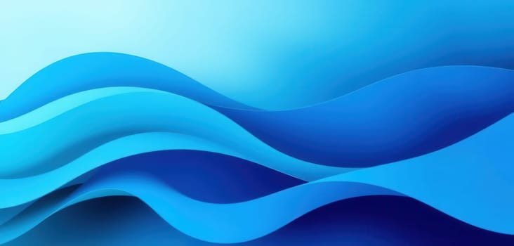 Abstract blue waves background