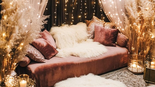New Year party decor, home decoration for festive holiday celebrations