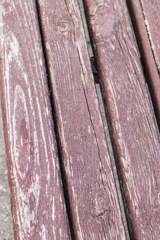 Old, painted wooden splines