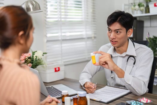 During a one-on-one consultation, the healthcare provider explains the importance of each medication, fostering a sense of trust and understanding.