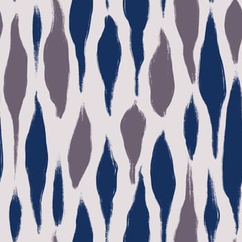Hand drawn seamless pattern in trendy blue mauve colors. Simple modern comtemporary minimalist line brushstrokes, elegant purple mavy shapes in minimal design print, texture textile wrapping paper wallpaper ornament