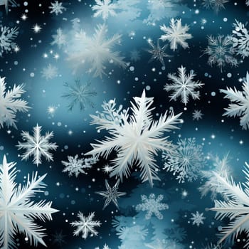 Snowflakes seamless pattern tile, created with generative AI