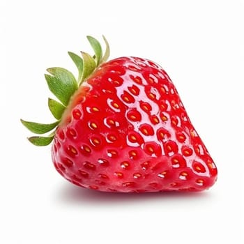 Strawberry isolated on the white background, created with generative AI
