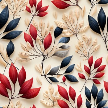 Beautiful elegant floral seamless pattern tile, created with generative AI