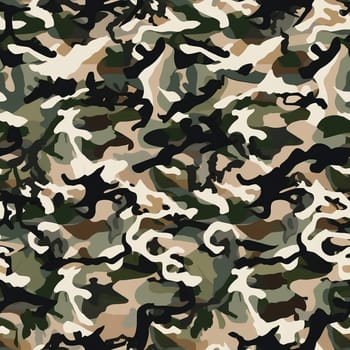 Camouflage repetitive seamless pattern, created with generative AI