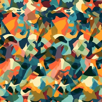Camouflage repetitive seamless pattern, created with generative AI