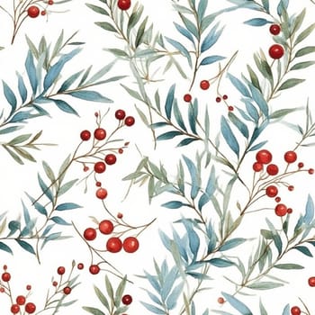 Beautiful elegant flower seamless pattern tile, created with generative AI