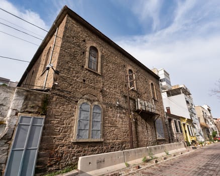 Bet Israel Synagogue in Izmir, Turkey features stone architecture
