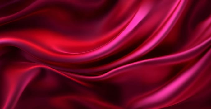 This luxurious red satin fabric has elegant folds, ideal for highend fashion projects and opulent decor