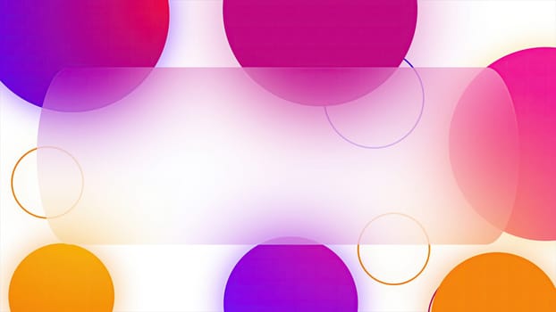 Glass plate with colored spheres. Computer generated 3d render