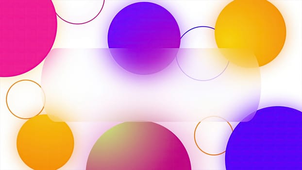 Glass plate with colored spheres. Computer generated 3d render