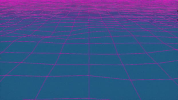 VHS retro neon background. Computer generated 3d render