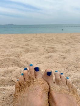 clean and modern sandy beach in Doha, Qatar