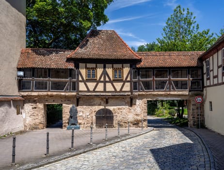 Historic city gate called Schnaitberger Tor in Ansbach