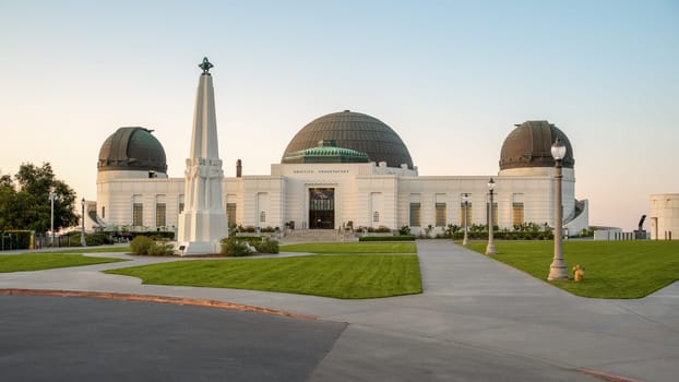 Los Angeles, United States - April 04, 2025 - the famous Griffith Observatory in the morning light