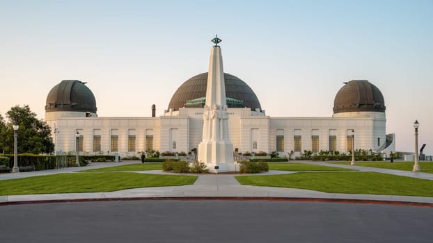Los Angeles, United States - April 04, 2025 - the famous Griffith Observatory in the morning light