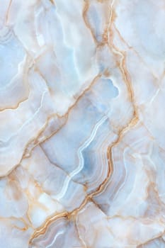 A high-quality close-up of a light blue marble surface with delicate golden veins, ideal for sophisticated backgrounds and creative design projects.