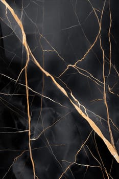 A high-detailed black marble background featuring striking gold veins, offering a luxurious and sophisticated texture perfect for modern and elegant design projects.
