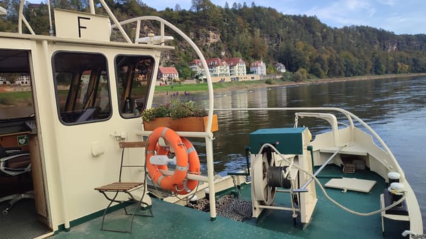 October 17 2024 Hrensko Czech Republic Europe - Boat river scenery ship tourist travel tourism transport shotlisttravel outdoor trees water lake summer day outdoor editorial quality photo landscape