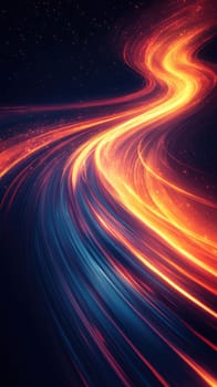 Soft pastel colors blend and swirl through the design, creating an ethereal glow. Abstract lines move gracefully, evoking a sense of calm and balance. The overall composition is clean and minimal.