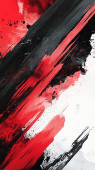 A striking abstract background showcases deep red and black tones combined with high-contrast streaks. The design captures dramatic tension and elegance, ideal for professional use.