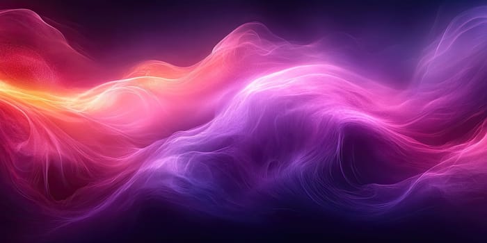 Abstract design features flowing lines and misty atmosphere in black and violet hues. The subtle gradients add depth and intrigue, enhancing the overall elegance of this artistic composition.