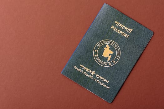 International passport of Bangladeshi citizen for global business, emigration and travelling