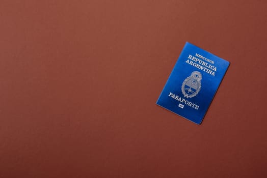 Argentine passport for travelling, flying and doing business. Argentina document, id for crossing the border