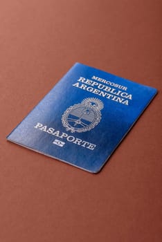 Argentine passport for travelling, flying and doing business. Argentina document, id for crossing the border