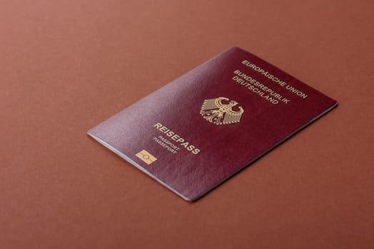 German passport, German document for travelling, border crossing, for business purposes